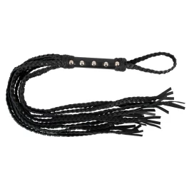 Nahast palmikutega ribapiits Flogger