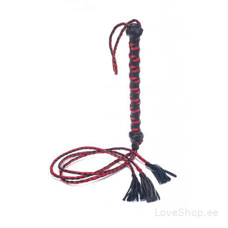 Nahast piits narmastega Devil Sticks (76cm)