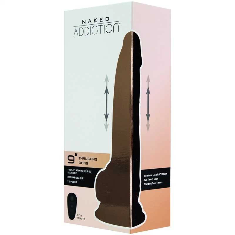 Naked Addiction - Thrusting Dong with Remote 23cm Vanilla - Image 10