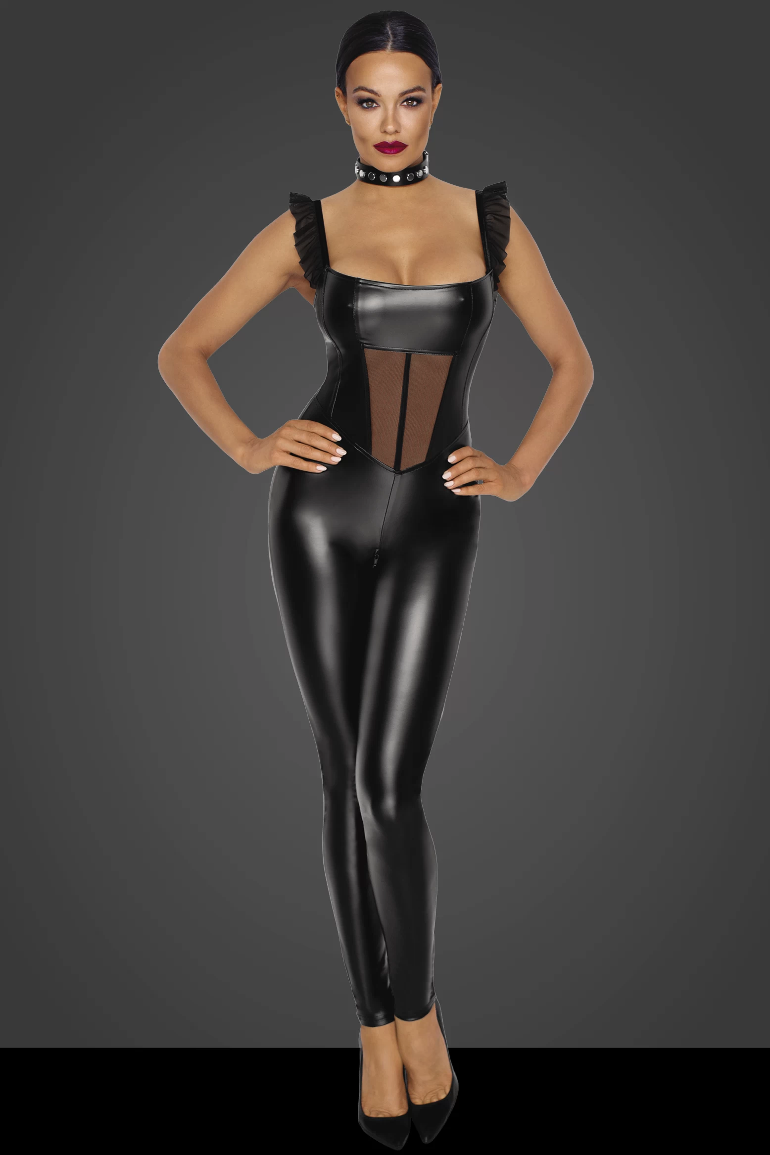 Noir Fucking Fabulous Catsuit F256