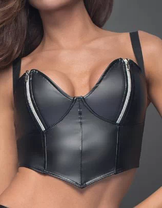 Noir Handmade black matte look bralette