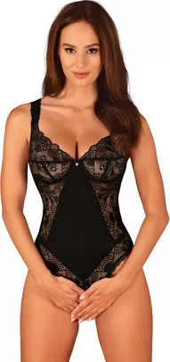 Obsessive Donna Dream must avatud jalgevahega bodi