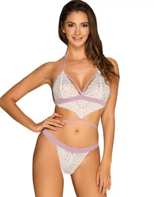 Obsessive Lilyanne valgest pitsist bodi