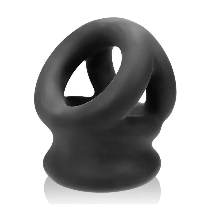 Oxballs - Tri-Squeeze Cocksling & Ballstretcher Black Ice - Image 4