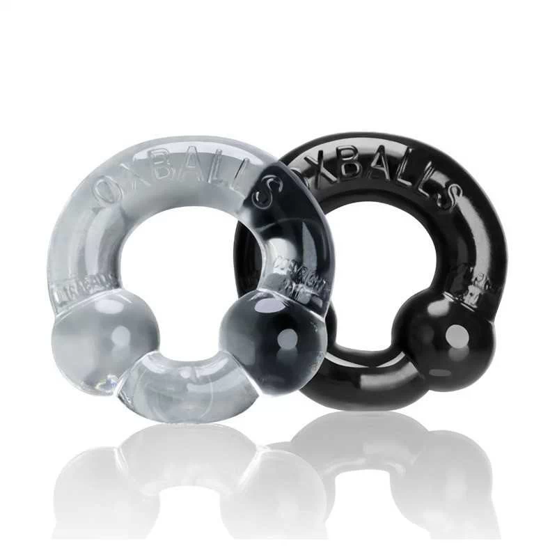 Oxballs - Ultraballs Cockring 2-pack Black & Clear