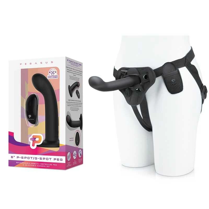 PEGASUS - 15,24cm P-Spot/G-Spot Peg & Harness Set - Image 2