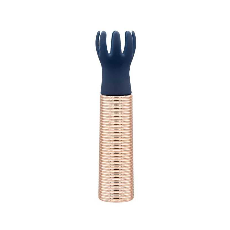 PILLOW TALK - SECRETS CHOICES 6 PIECE MINI MASSAGER SET NAVY BLUE&ROSE GOLD - Image 4