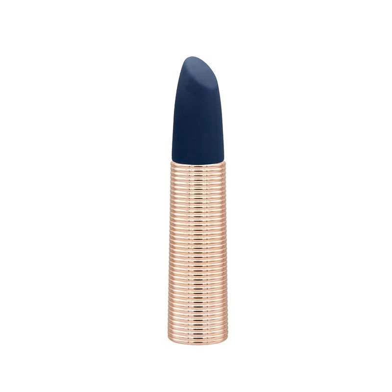 PILLOW TALK - SECRETS CHOICES 6 PIECE MINI MASSAGER SET NAVY BLUE&ROSE GOLD - Image 5