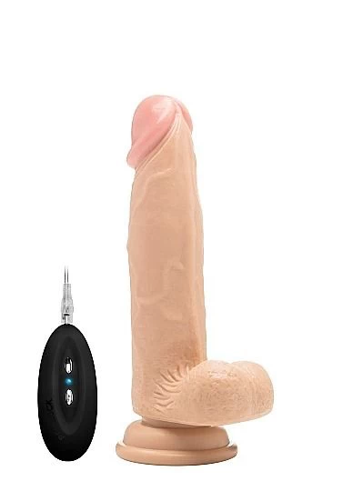Realistlik vibraator munanditega 20,3 cm