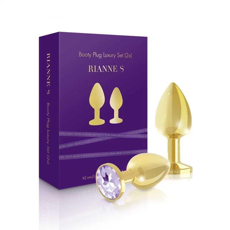 RIANNE S - BOOTY PLUG LUXURY SET 2X GOLD