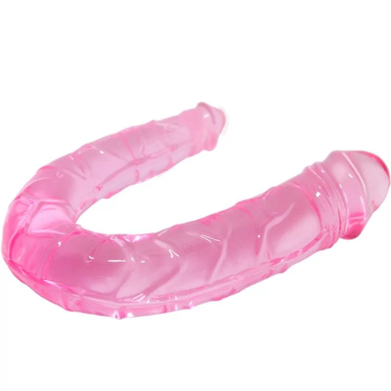 Roosa kahepoolne dildo