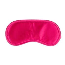 Roosa satiinist silmademask