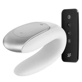Satisfyer paarivibraator Double Fun valge