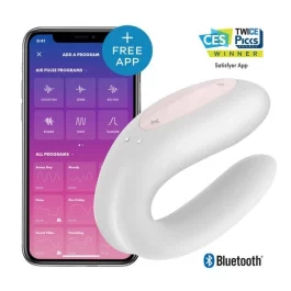 Satisfyer valge paarivibraator Double Joy