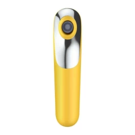 Satisfyer vibratsiooniga õhkstimulaator Dual Love kollane