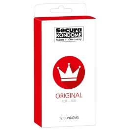Secura Red kondoomid maasika - 12 tk
