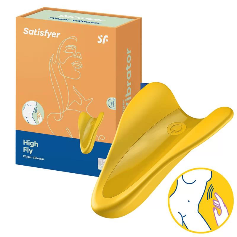 Sõrmevibraator Satisfyer High Fly (kuldkollane)