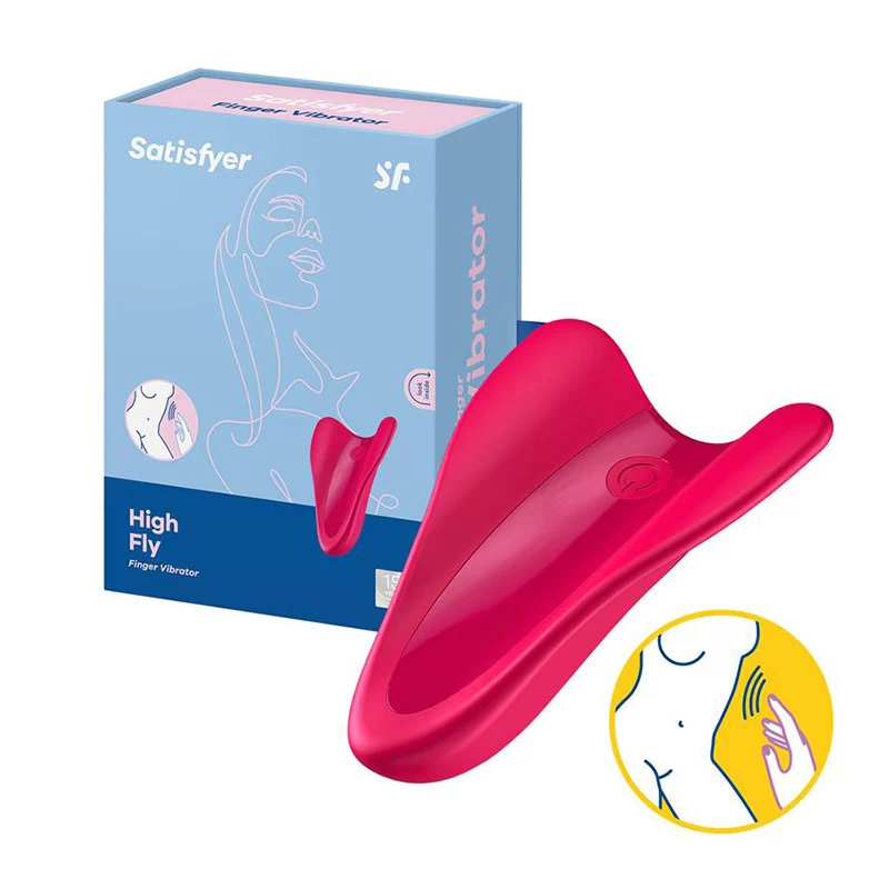Sõrmevibraator Satisfyer High Fly (punane)