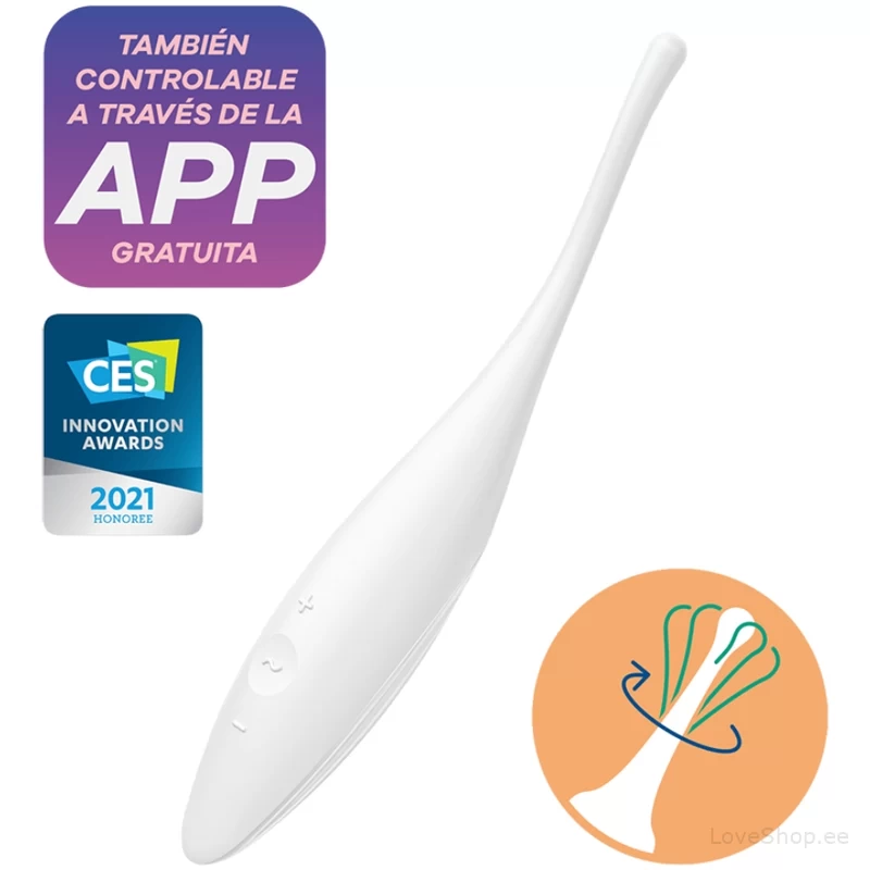 Stimulaator Satisfyer Twirling Joy (valge)