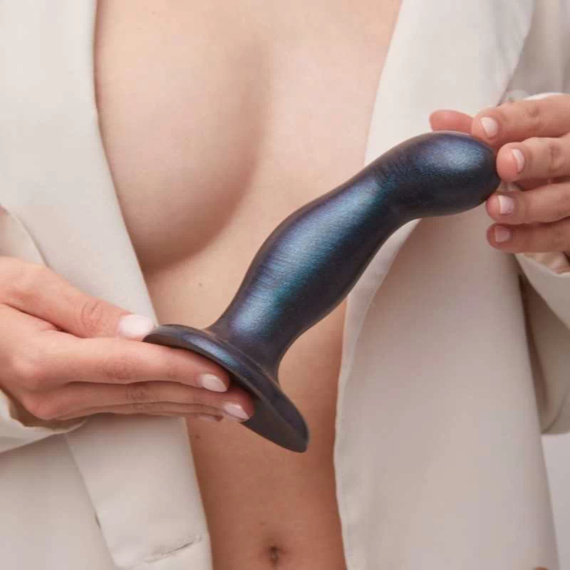 STRAP-ON-ME - DILDO PLUG SNAKY METALLIC BLACK M - Image 6