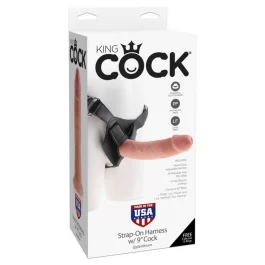 Strap-on nahavärvi King Cock 9" dildoga