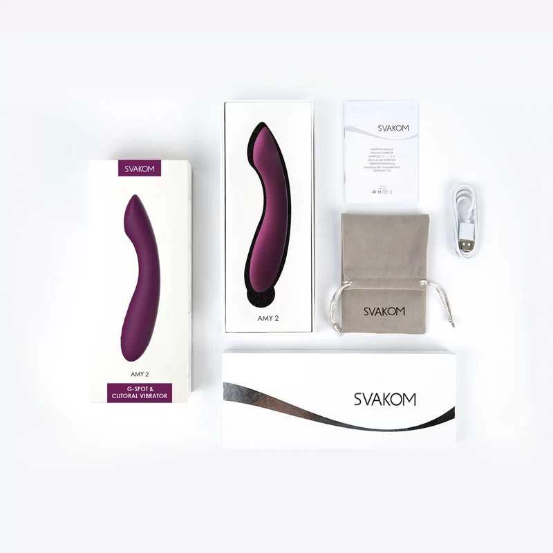 Svakom - Amy 2 G-spot & Clitoral Vibrator Violet - Image 7