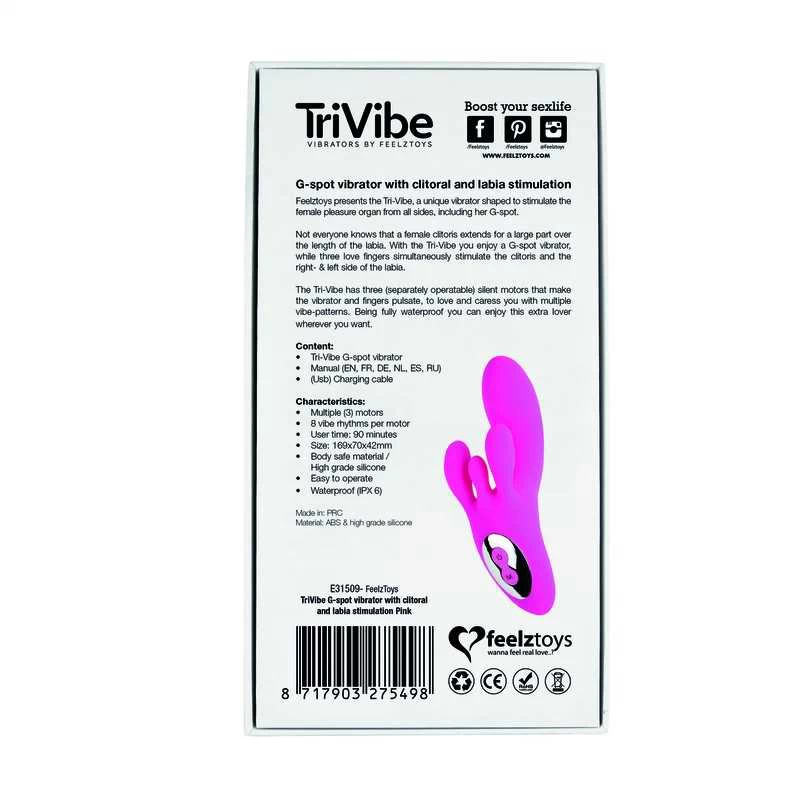TRIVIBE G-PUNKTI VIBRAATOR LABIA JA KLIITORI STIMULATSIOONIGA - Image 6