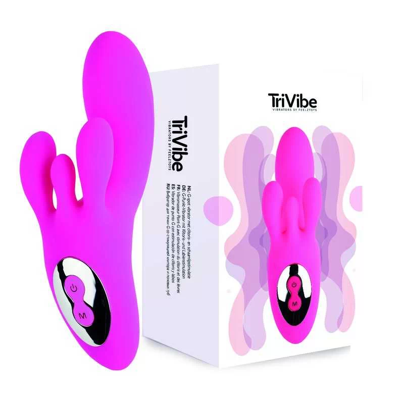 TRIVIBE G-PUNKTI VIBRAATOR LABIA JA KLIITORI STIMULATSIOONIGA