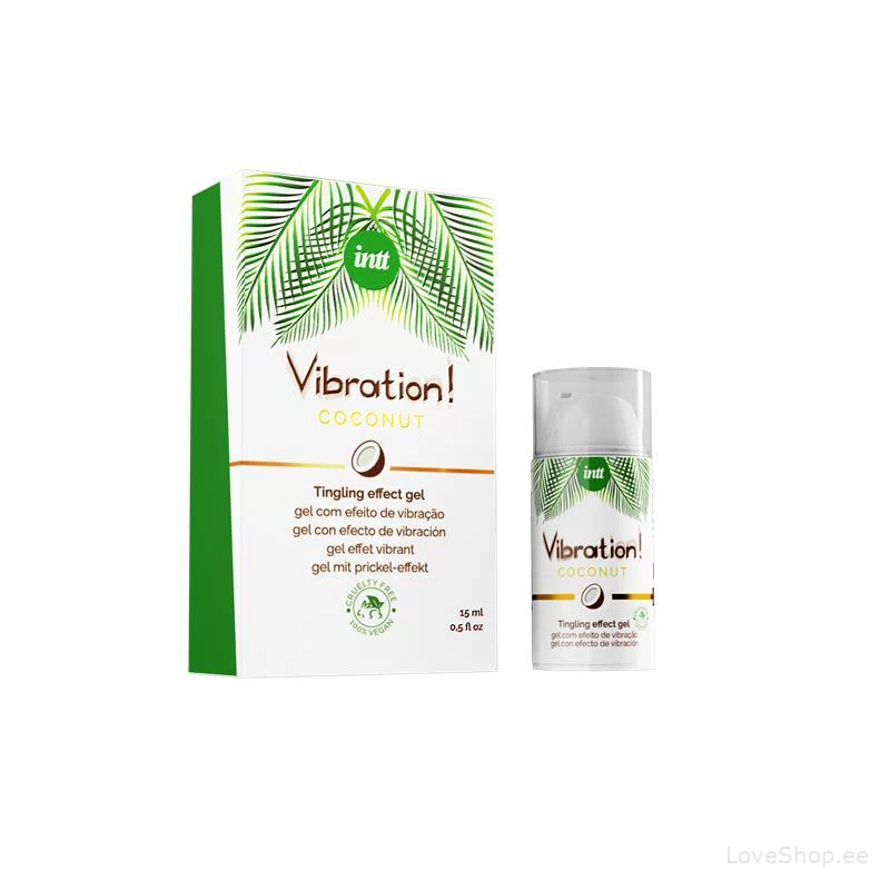 Vedel vibraator & orgasmigeel paaridele Intt (kookos)