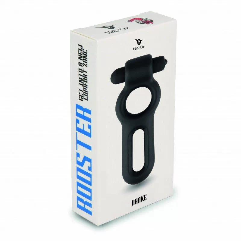 Velv'Or - Rooster Drake Double Ring Design Cock Ring with Vibrating Bullet - Image 4