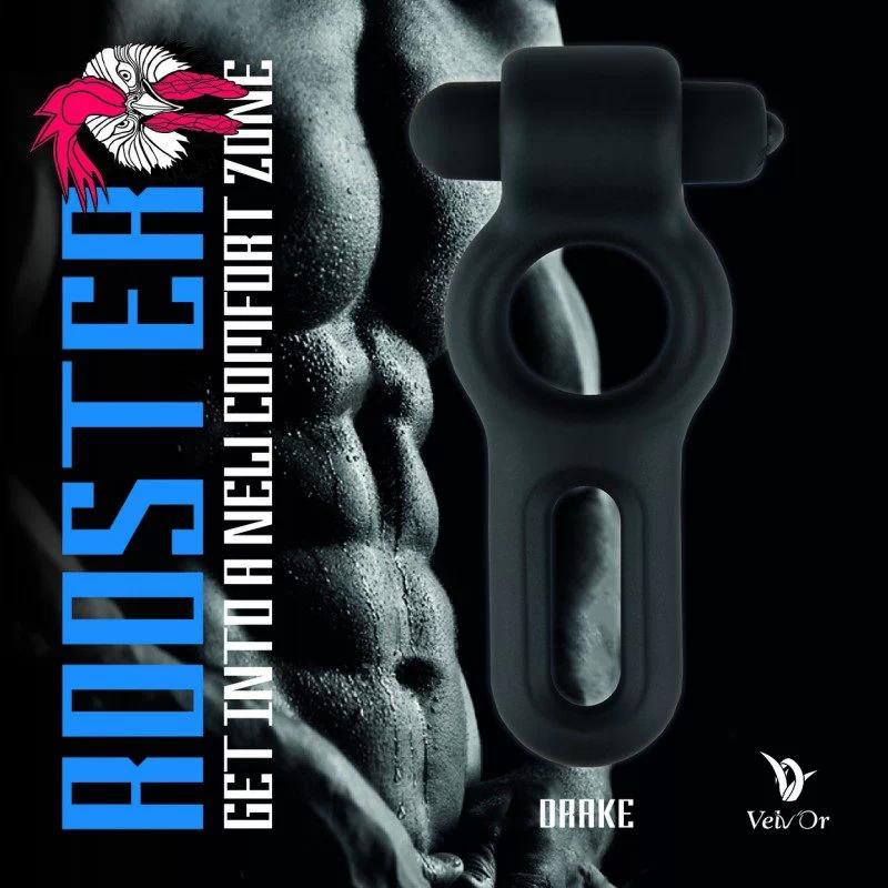 Velv'Or - Rooster Drake Double Ring Design Cock Ring with Vibrating Bullet - Image 7