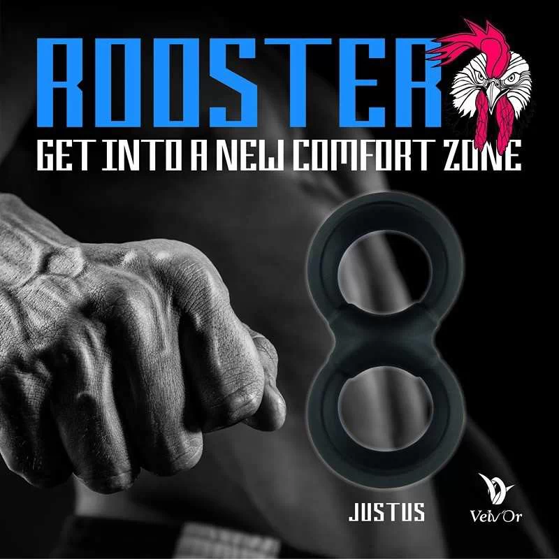Velv'Or - Rooster Justus Playful Multifunctional Double Cock Ring Design - Image 4