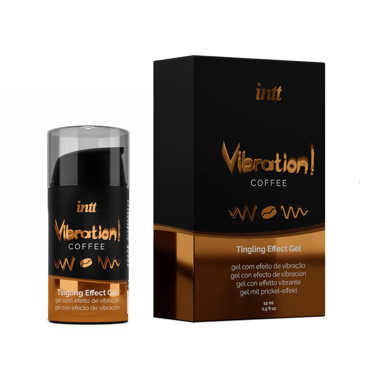 Vibration! Kohvimaitseline kõditav geel 15ml