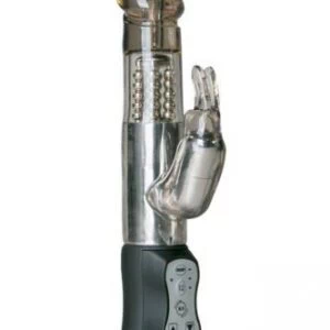 Pöörlev realistlik vibraator jänese kujuga-Easy Toys