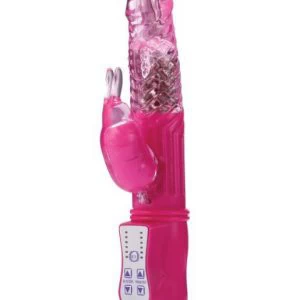 Roosa jänkuvibraator pärlitega