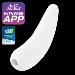 Valge Curvy 2+ valge kliitori stimulaator