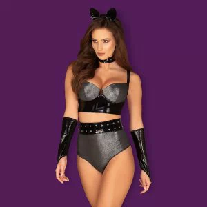 6-osaline seksikas kostüüm Obsessive Silveria