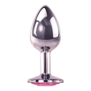 A&E Roosa kiviga hõbedane anaaltapp S