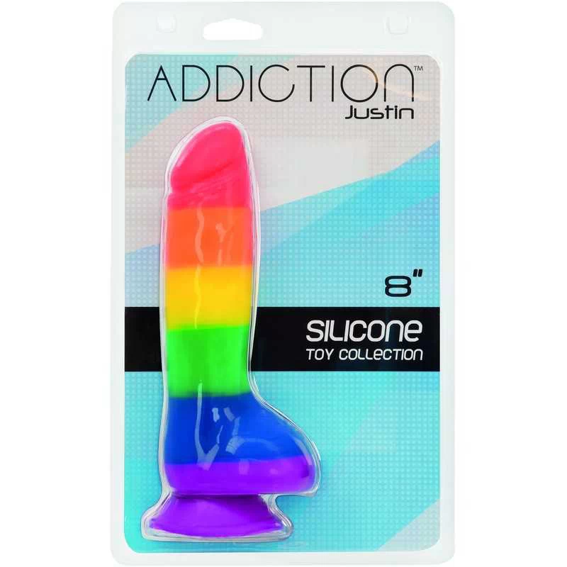 Addiction - Justin 20cm Dong Rainbow - Image 6
