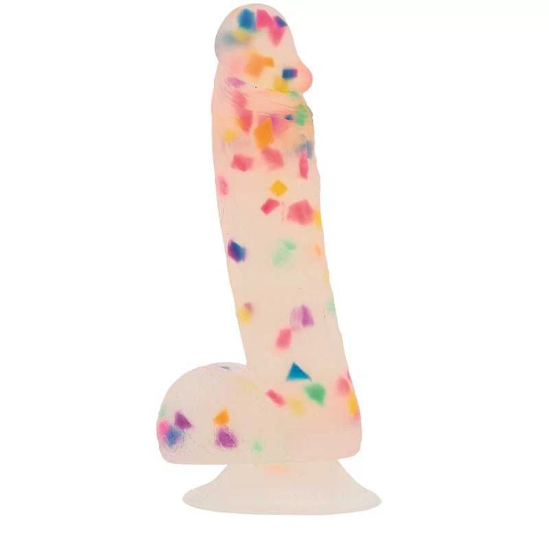 ADDICTION - PARTY MARTY DILDO 19CM FROST AND CONFETTI - Image 2