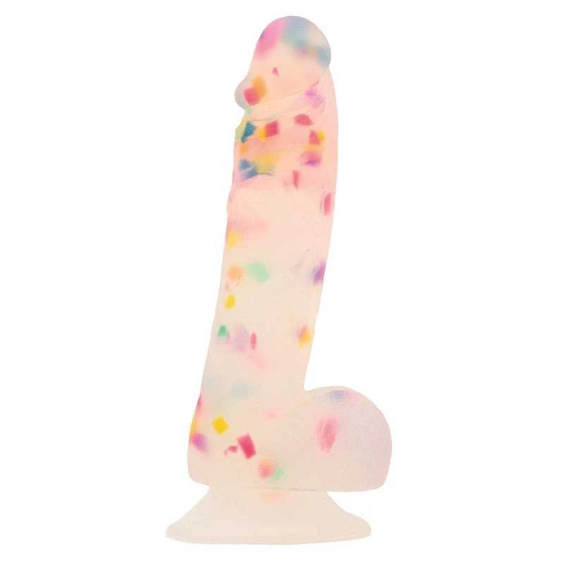 ADDICTION - PARTY MARTY DILDO 19CM FROST AND CONFETTI - Image 4