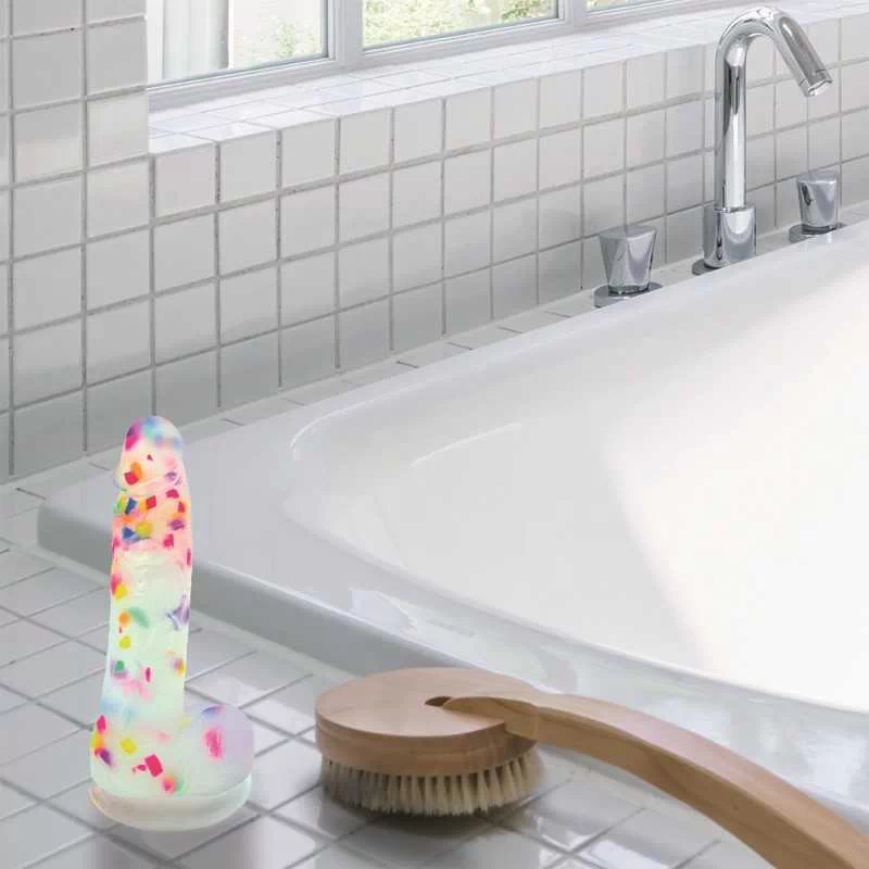 ADDICTION - PARTY MARTY DILDO 19CM FROST AND CONFETTI - Image 9