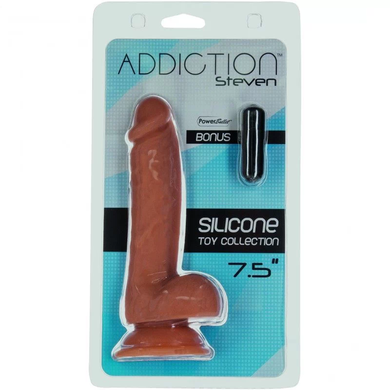 Addiction - Steven Dong 7.5 Inch Caramel Dildo - Image 6