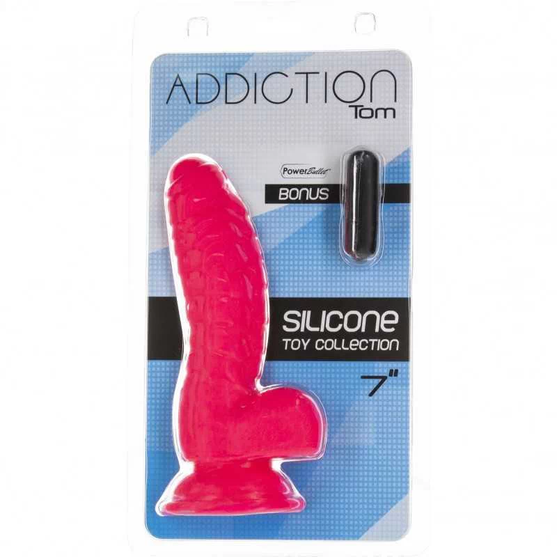 ADDICTION - TOM DILDO 18CM KUUM ROOSA - Image 4
