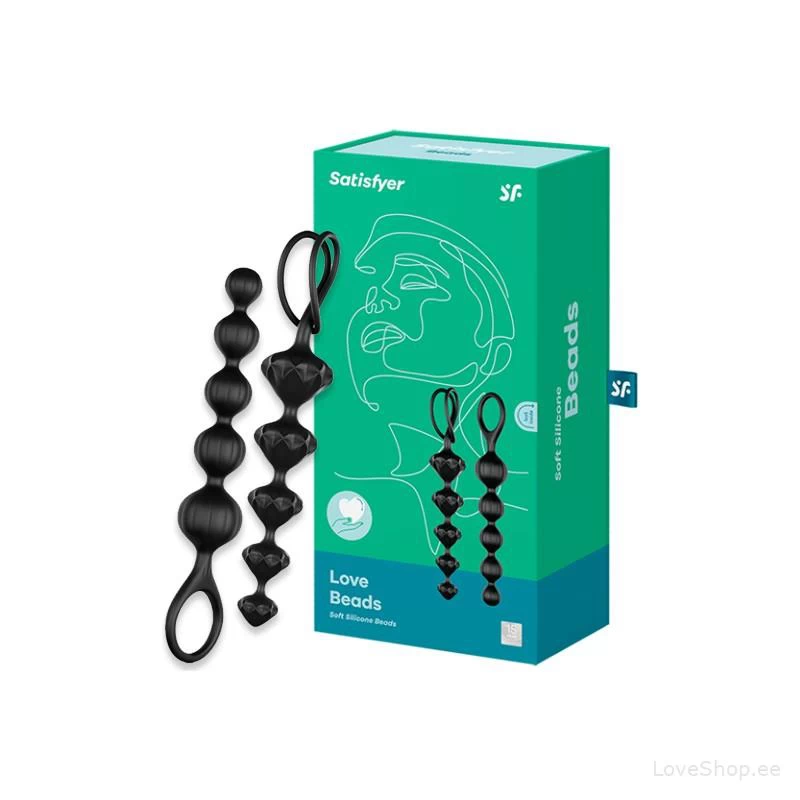 Anaalhelmed Satisfyer Love Beads (mustad)