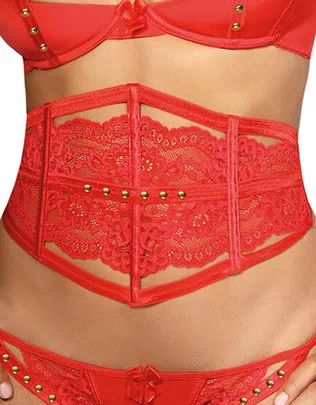 Axami Sexy Love Cave red waist cincher