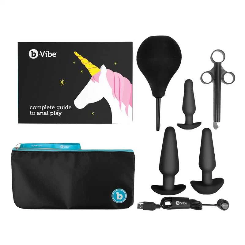 B-VIBE - ANAL TRAINING & EDUCATION SET BLACK
