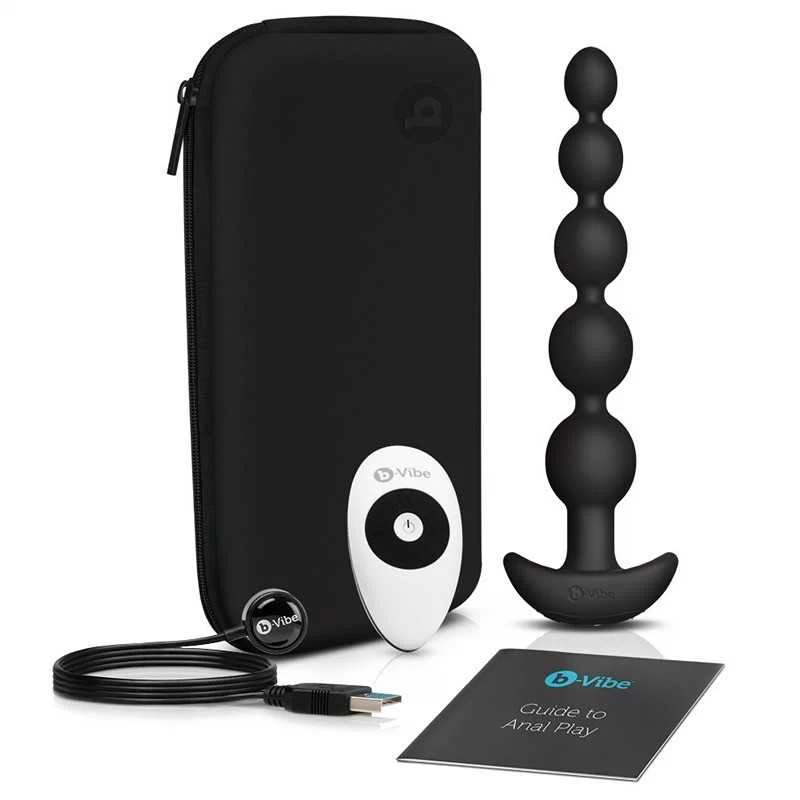 B-VIBE - CINCO ANAL BEADS BLACK