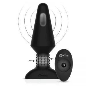 B-VIBE – RIMMING REMOTE CONTROL PLUG XL BLACK