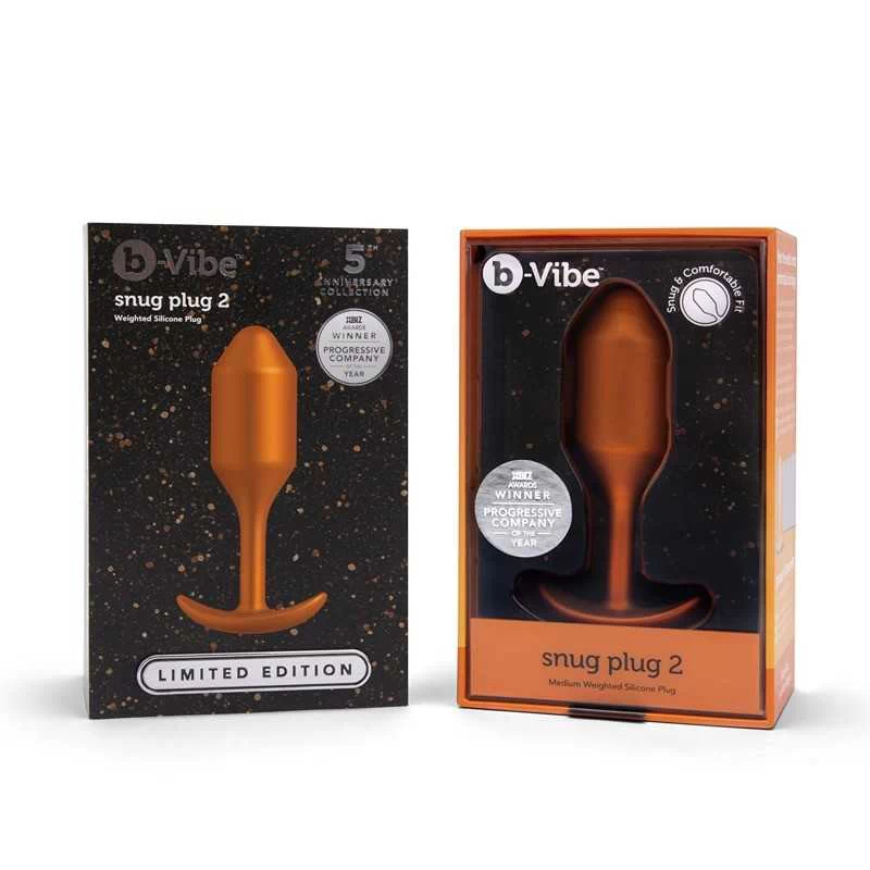 B-Vibe - Snug Plug 2 Sunburst/Coral/Green - Image 9
